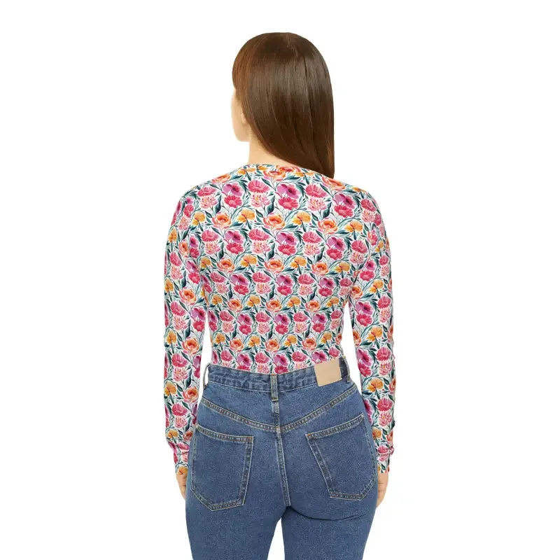 Chic Pink Floral Women v Neck Tee Get Cozy in Style