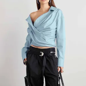 Cropped X Long Sleeve Shirt