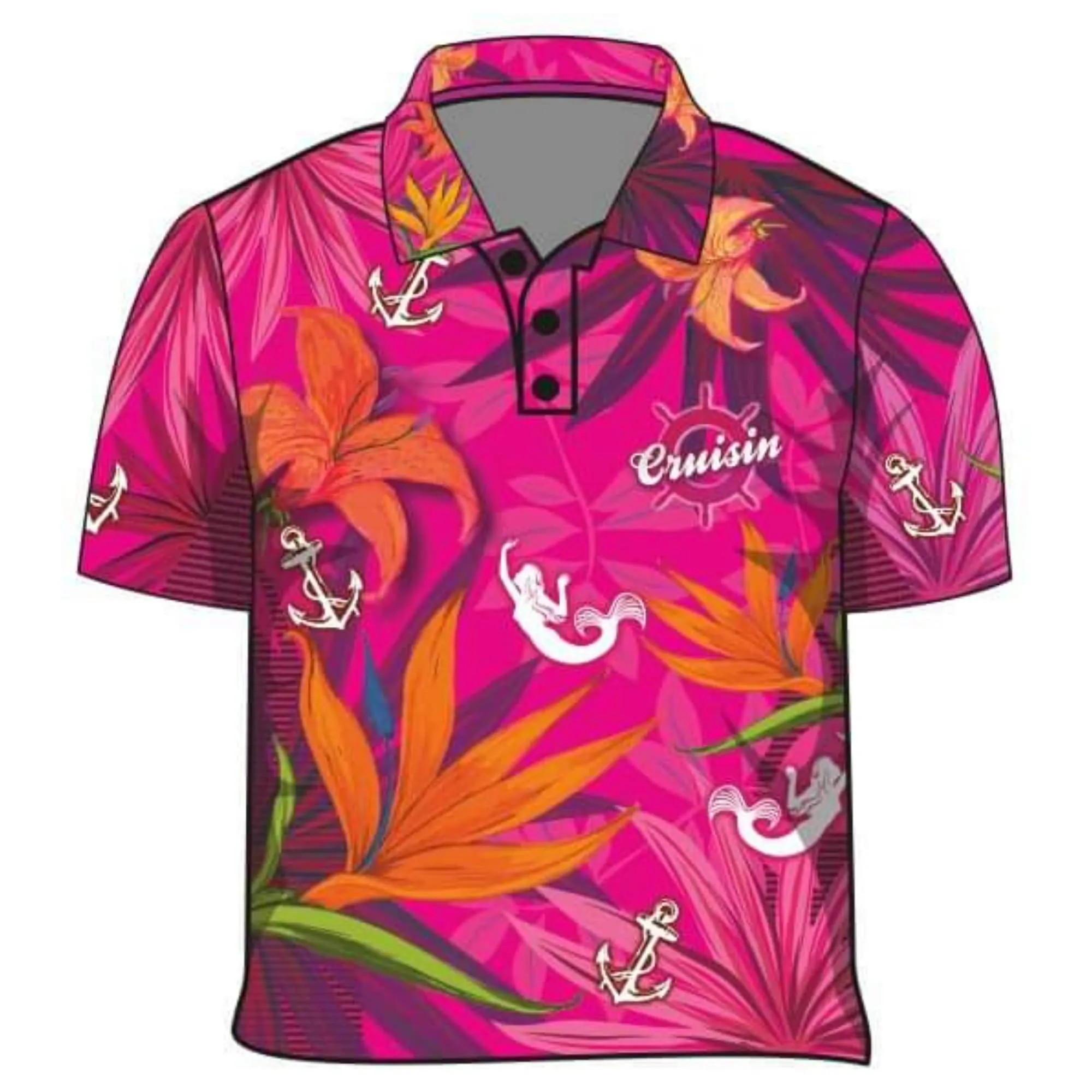 Cruise | Cruisin Marine Pink Cruise Fishing Shirt ★Pre-Order★