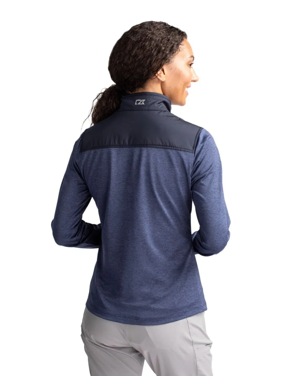 Cutter & Buck Stealth Hybrid Quilted Womens Full Zip Windbreaker Jacket