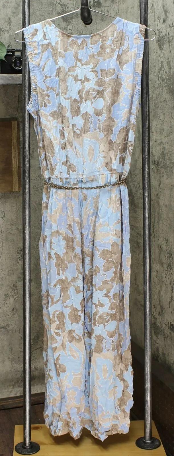Democracy Women's Printed Belted Crop Jumpsuit