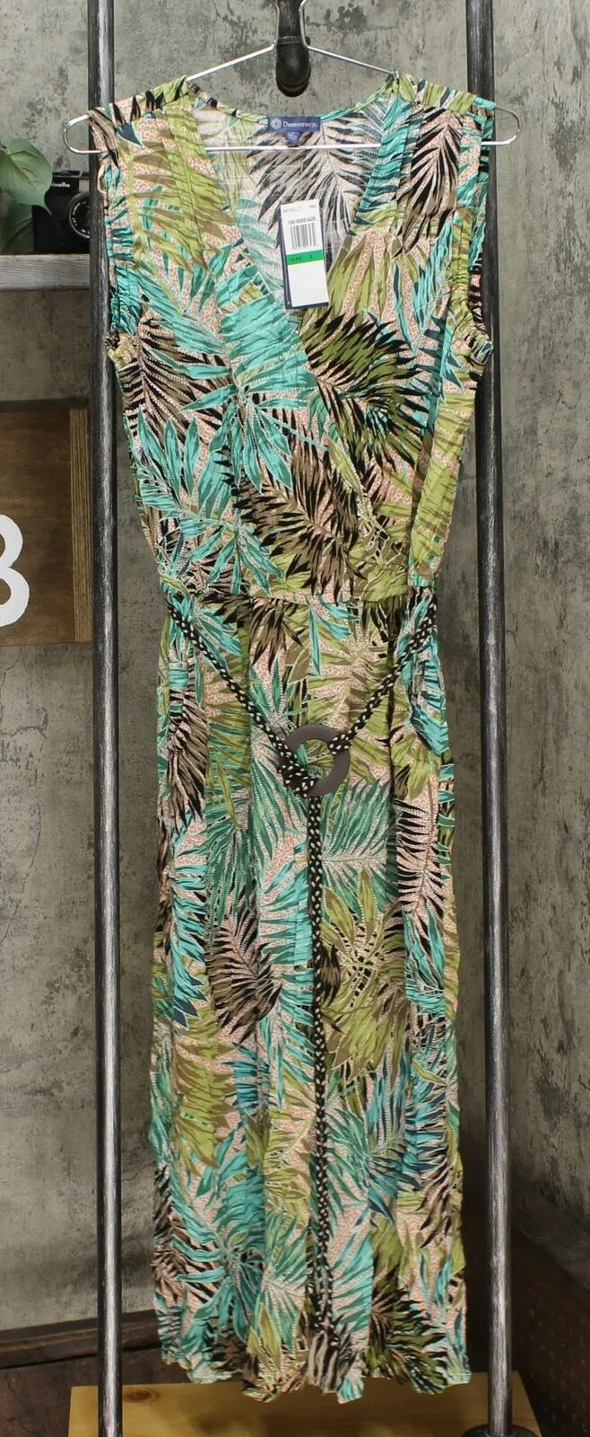 Democracy Women's Printed Belted Crop Jumpsuit