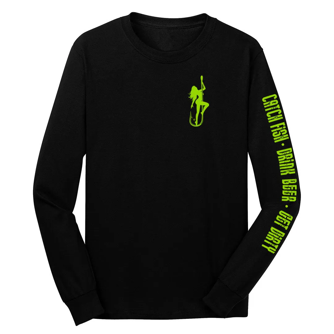 Dirty Hooker Classic Green Long Sleeve T-Shirt