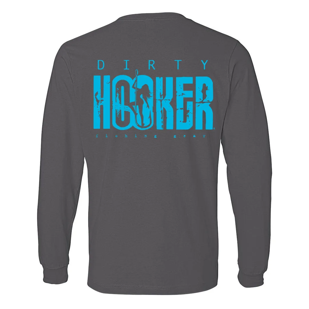 Dirty Hooker Classic Light Blue Lightweight Long Sleeve T-Shirt