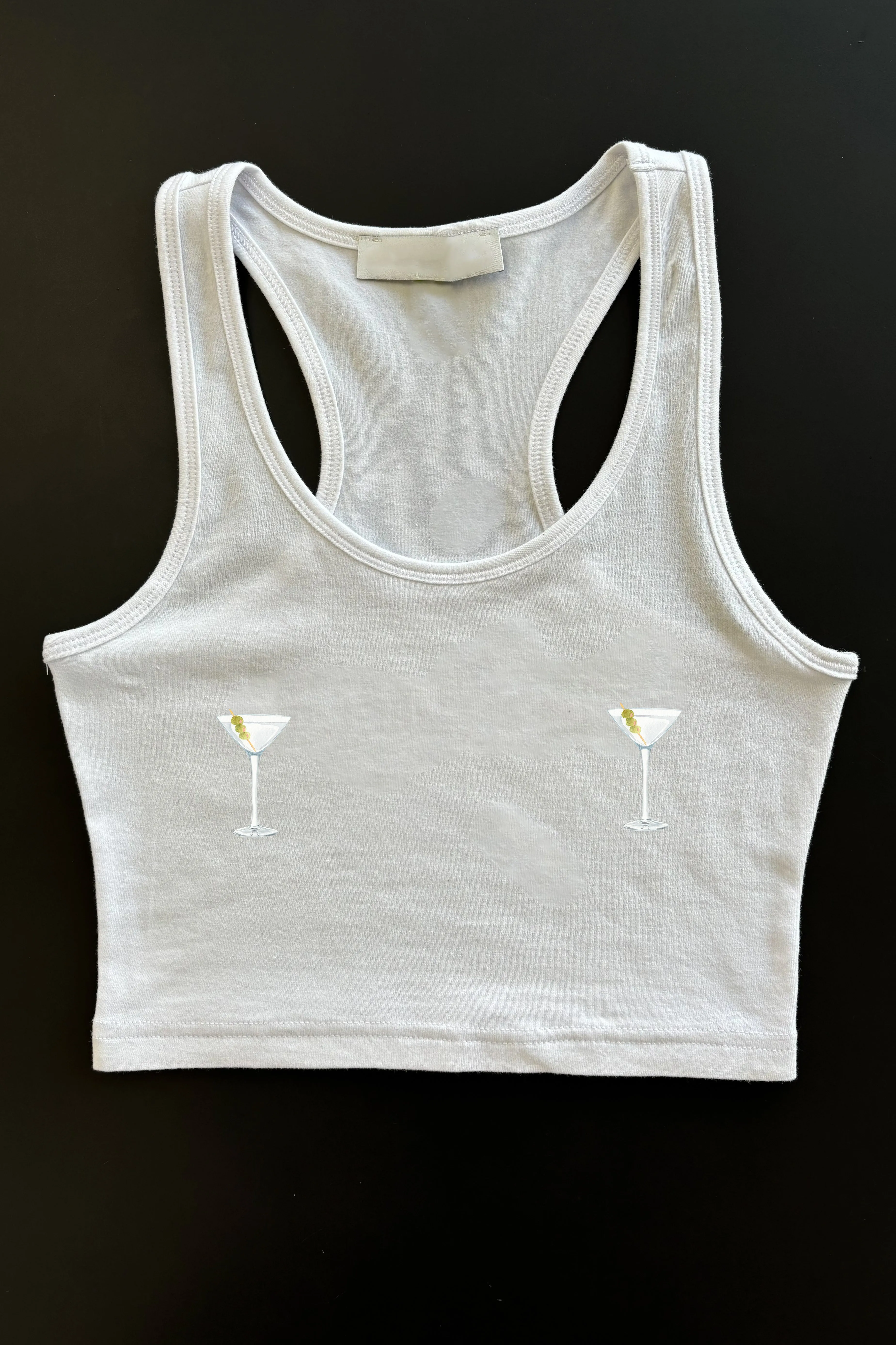 Dirty Martini Me Graphic Cropped Tank