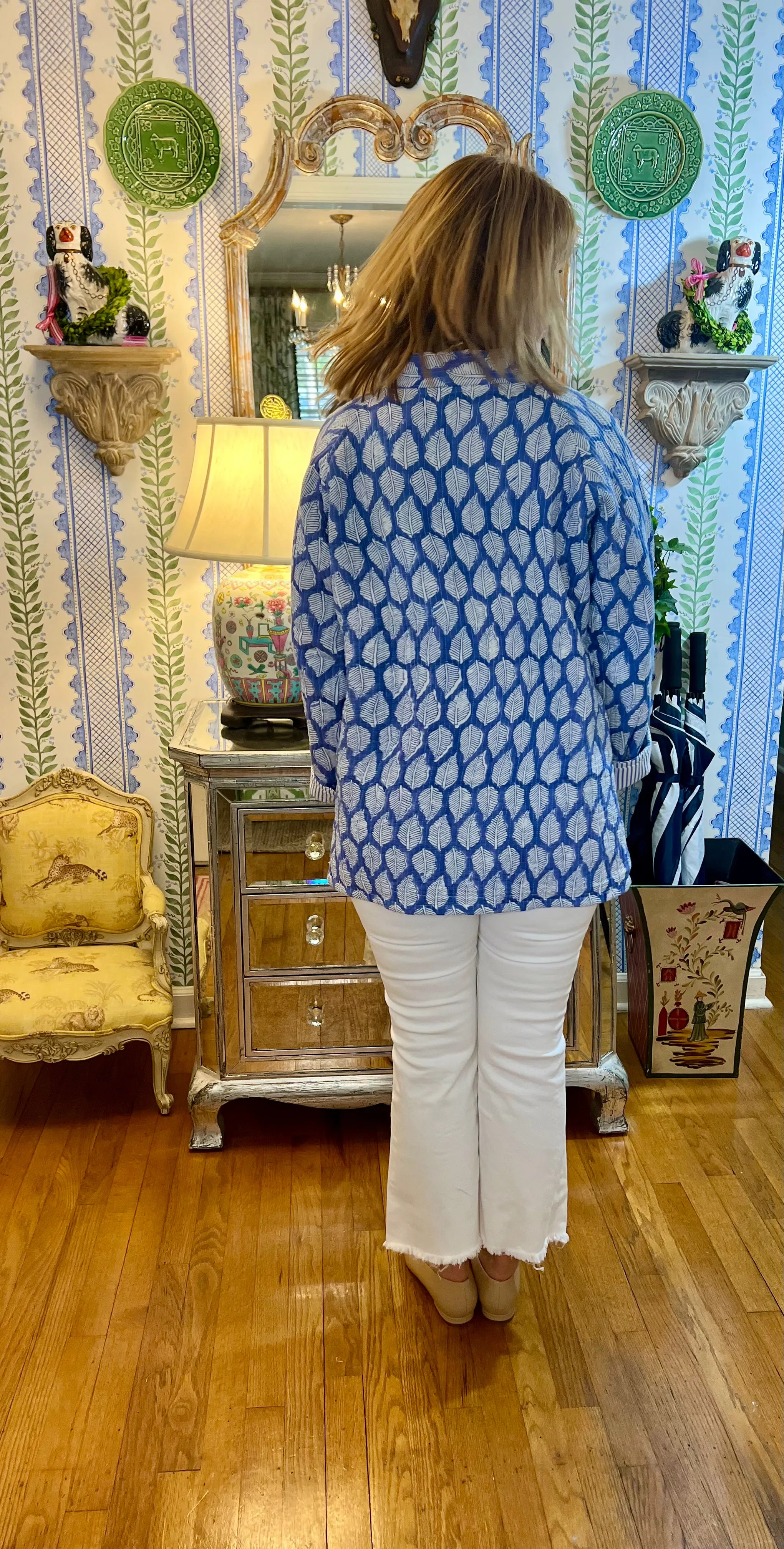 Dolly Quilted Block Print Jacket