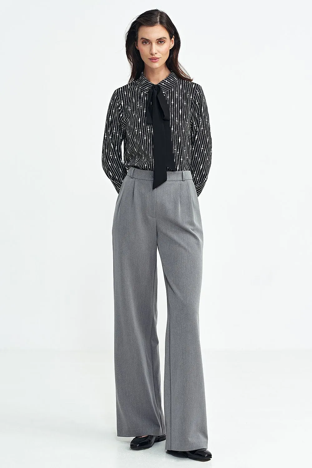 Elegant Patterned Long-Sleeve Shirt