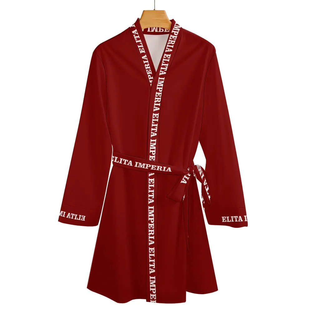 ELITA IMPERIA™ Logo Long Sleeve Belted Robe