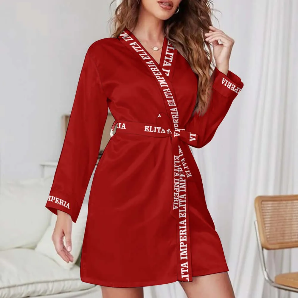 ELITA IMPERIA™ Logo Long Sleeve Belted Robe