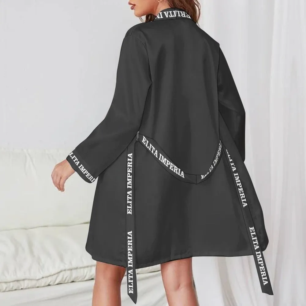 ELITA IMPERIA™ Logo Long Sleeve Belted Robe