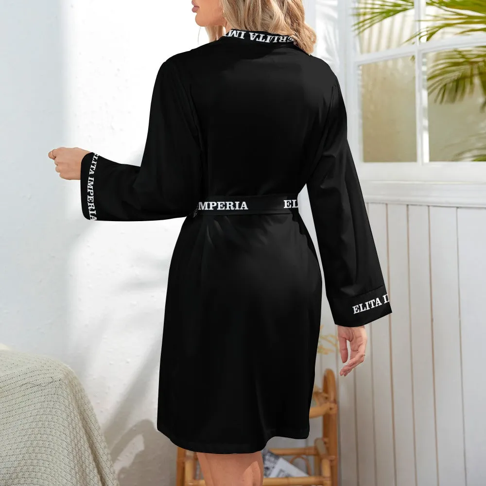 ELITA IMPERIA™ Logo Long Sleeve Belted Robe