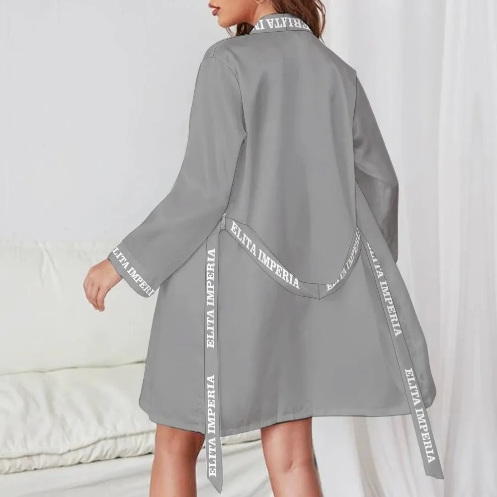 ELITA IMPERIA™ Logo Long Sleeve Belted Robe