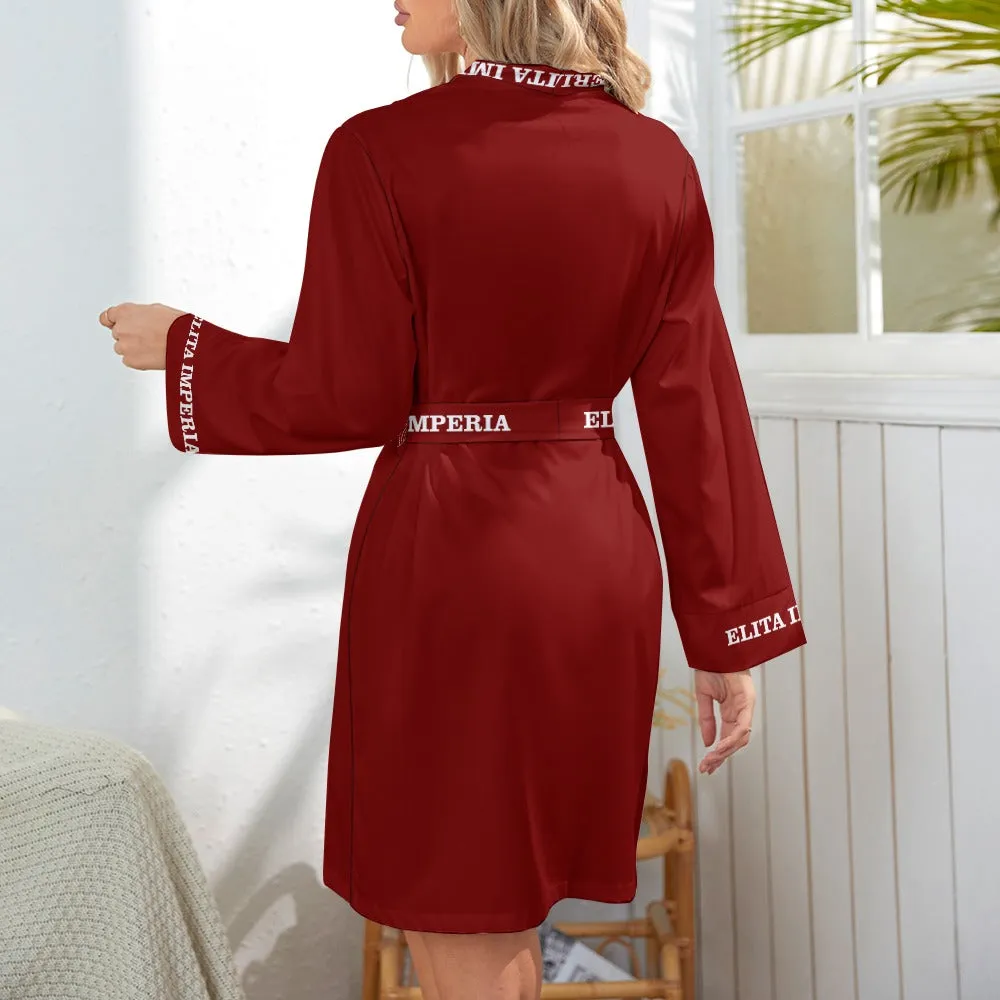 ELITA IMPERIA™ Logo Long Sleeve Belted Robe