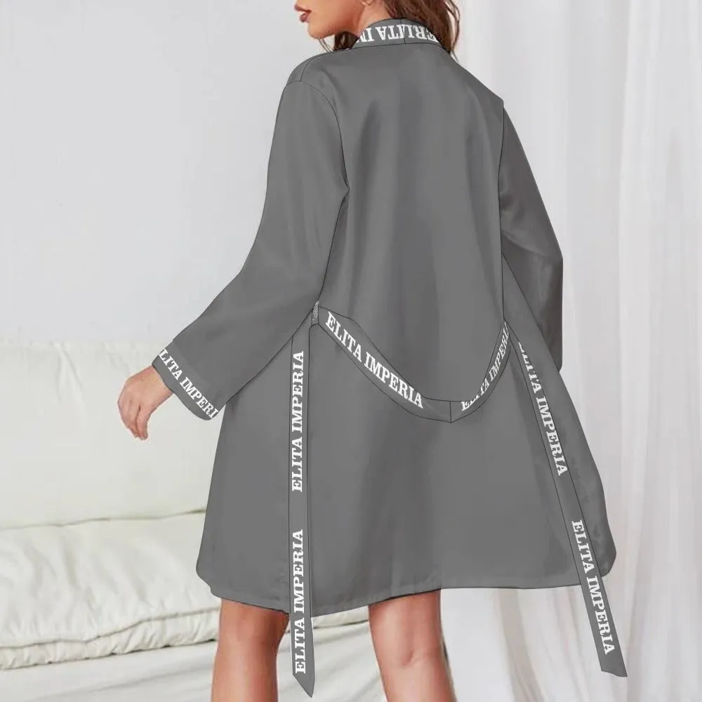 ELITA IMPERIA™ Logo Long Sleeve Belted Robe