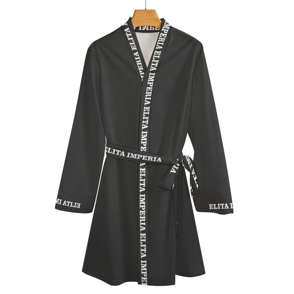 ELITA IMPERIA™ Logo Long Sleeve Belted Robe