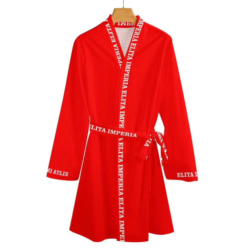 ELITA IMPERIA™ Logo Long Sleeve Belted Robe