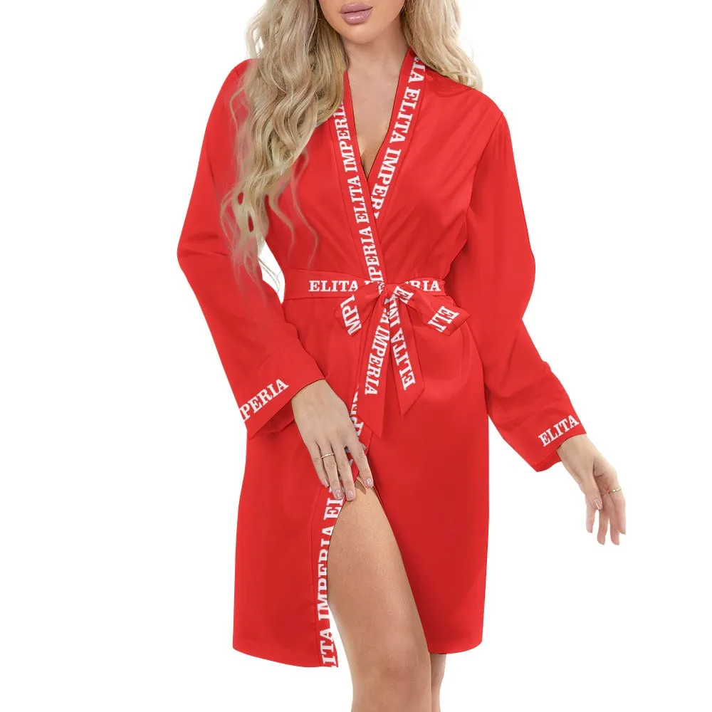 ELITA IMPERIA™ Logo Long Sleeve Belted Robe