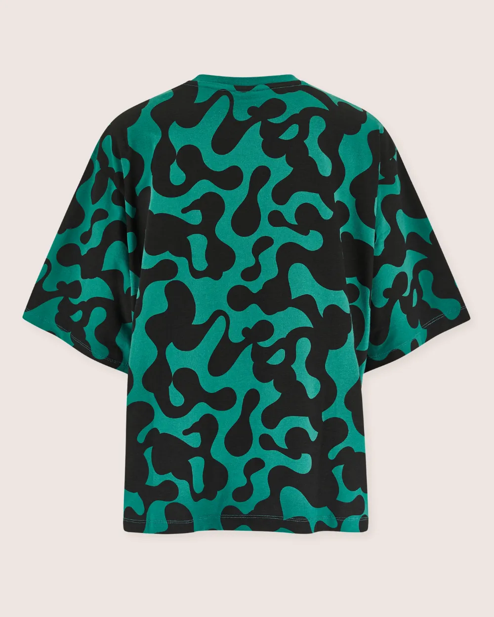 Elsie Green Abstract Swirl Print Oversized T-Shirt