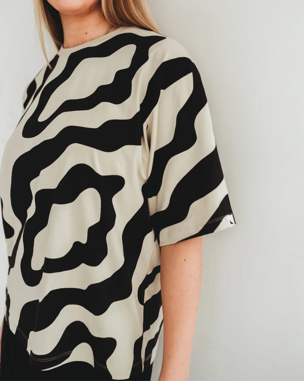 Elsie Multicolour Swirl Print Oversized T-Shirt