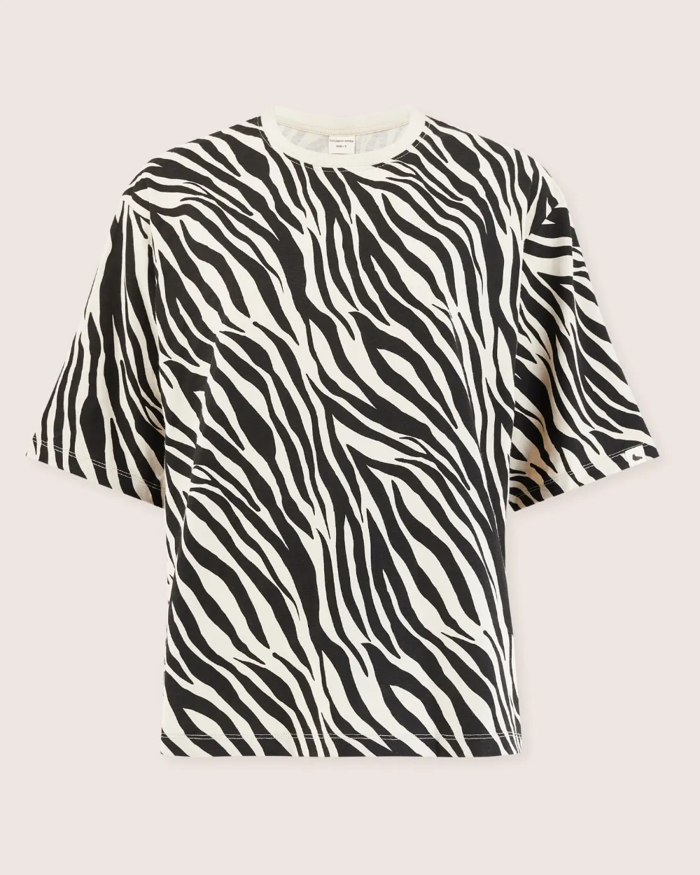 Elsie Multicolour Zebra Streak Print Oversized T-Shirt