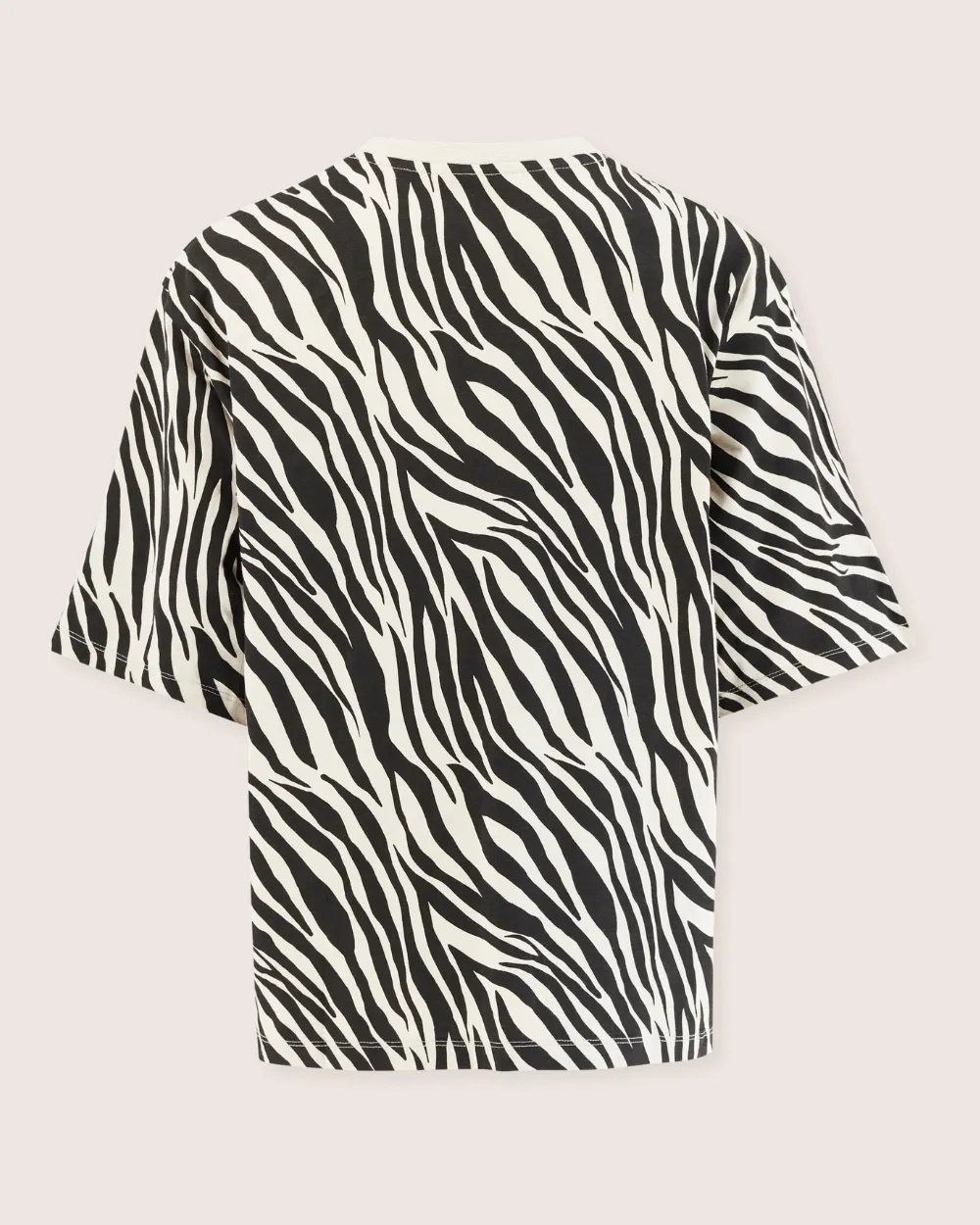 Elsie Multicolour Zebra Streak Print Oversized T-Shirt