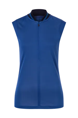Eva Sleeveless Half Zip Polo Golf Shirt