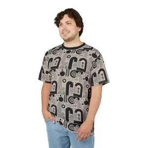 Exciting Monochrome Abstract Tee with Premium Fabric