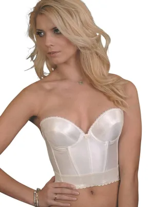 Final Sale Clearance Carnival Satin Low Plunge Longline Bra