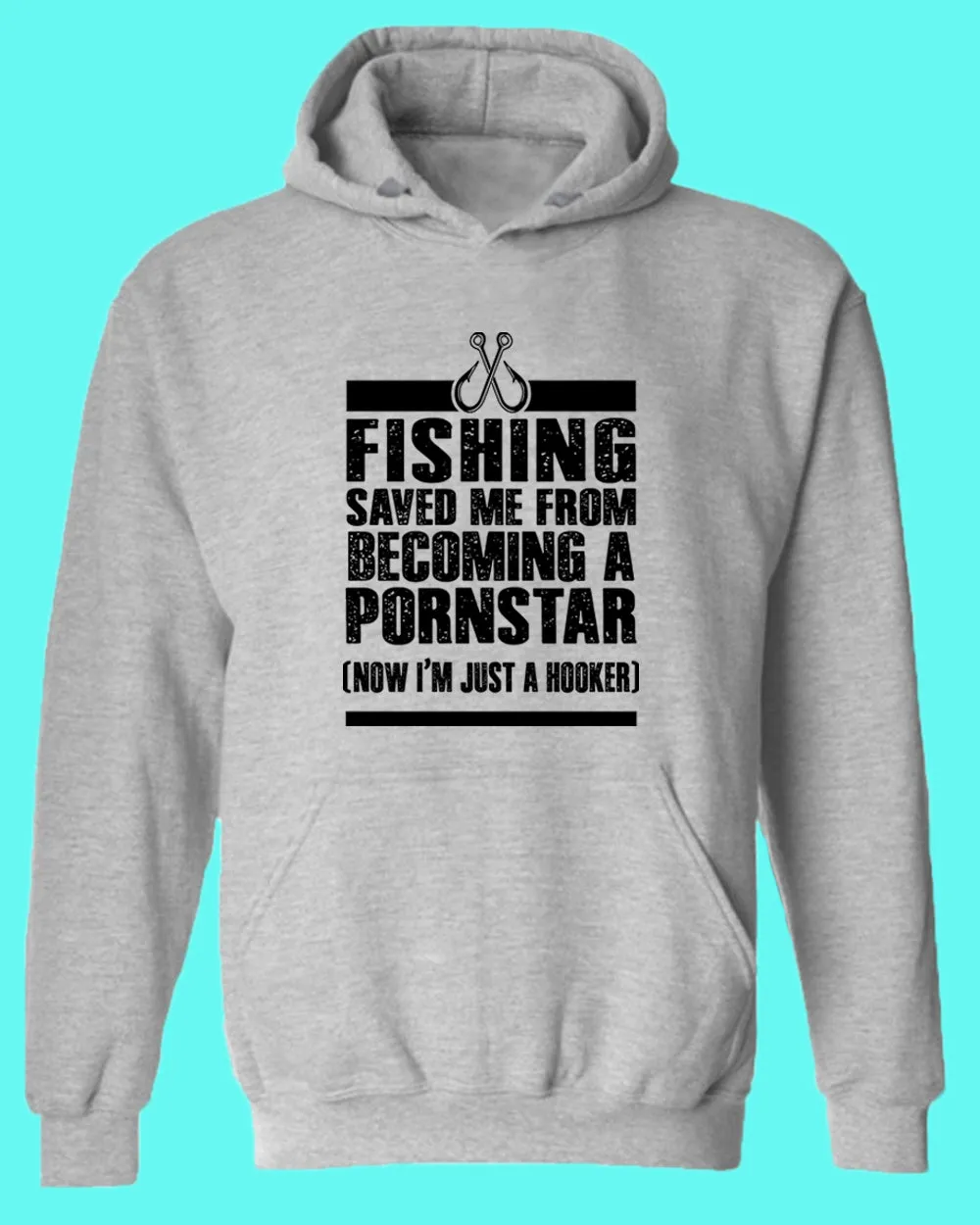 Fishing save me from becoming a P*** star hoodie, funny fisherman hoodie