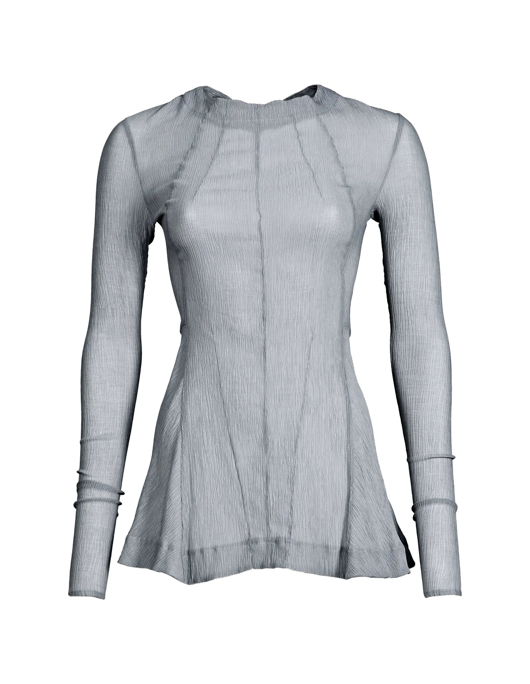 Fitted Transparent Grey Longsleeve