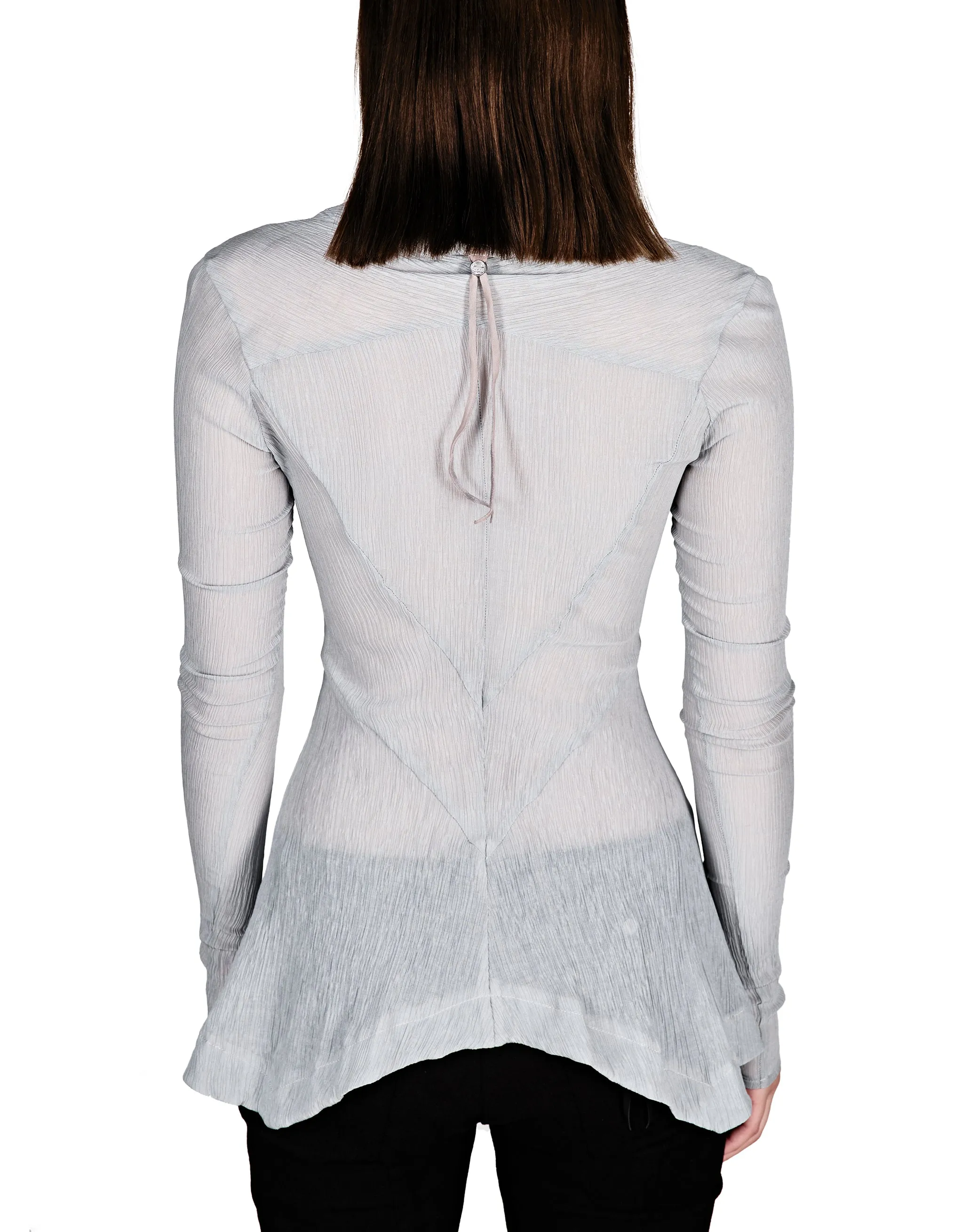 Fitted Transparent Grey Longsleeve