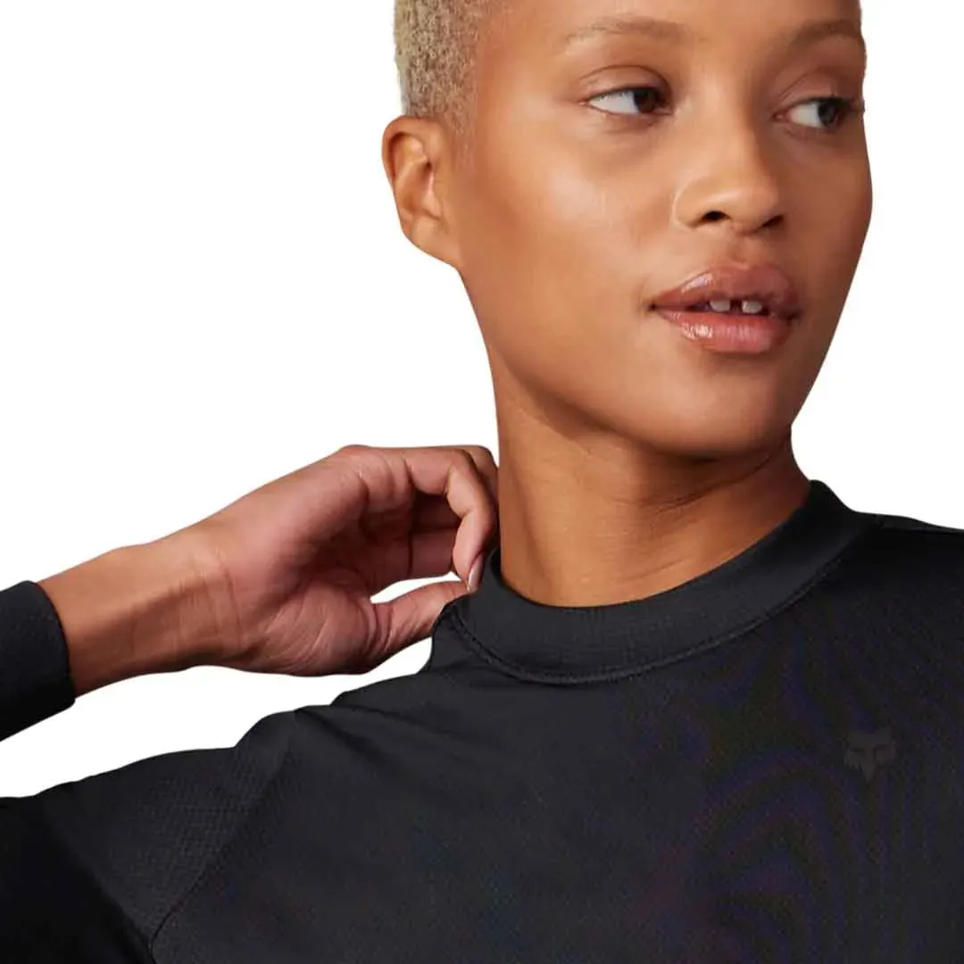 Fox WOMENS TECBASE FIRE LS SHIRT - Black