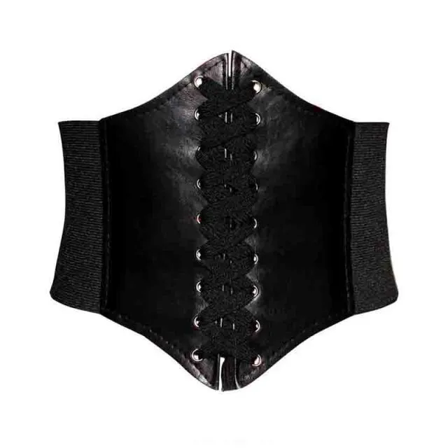 Funki Buys | Belts | Women's Goth Under Bust Cincher Belt