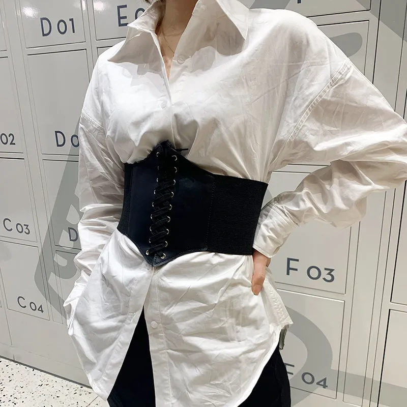 Funki Buys | Belts | Women's Goth Under Bust Cincher Belt