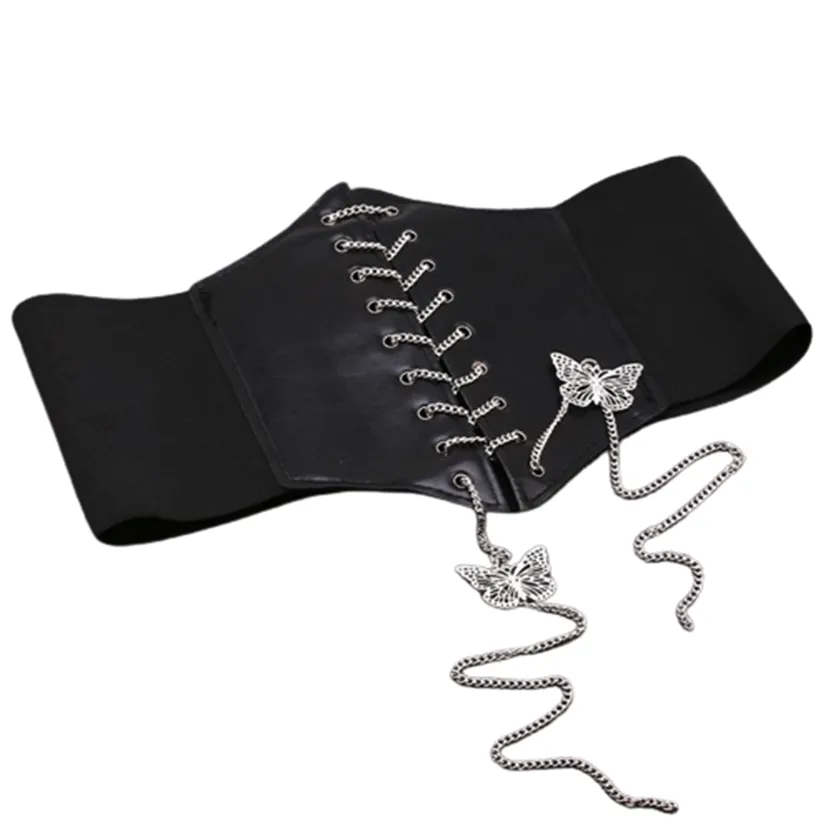 Funki Buys | Belts | Women's Goth Under Bust Cincher Belt