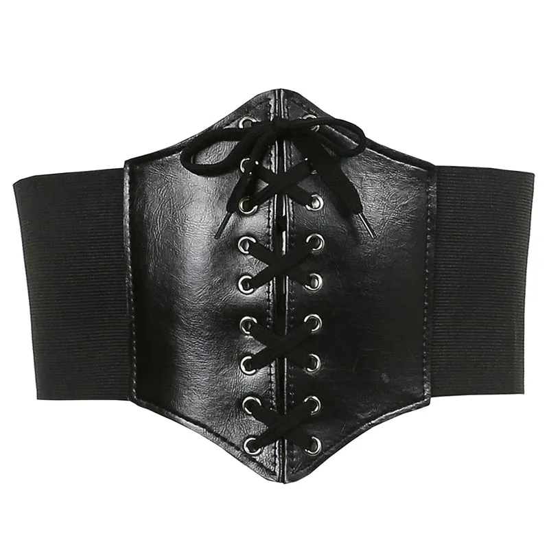 Funki Buys | Belts | Women's Goth Under Bust Cincher Belt