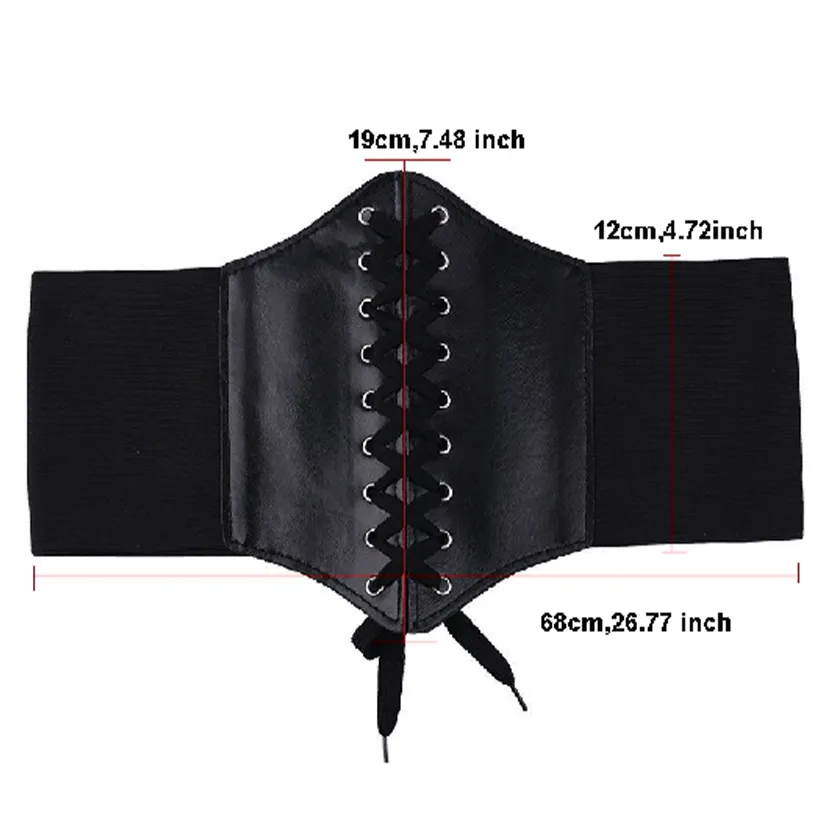 Funki Buys | Belts | Women's Goth Under Bust Cincher Belt