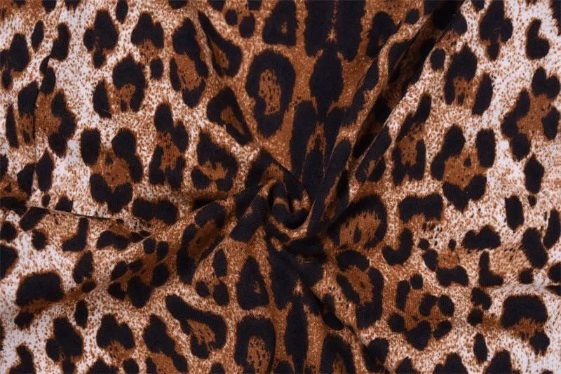 Funki Buys | Pants | Women's Leopard Print Stretch Flared Pants