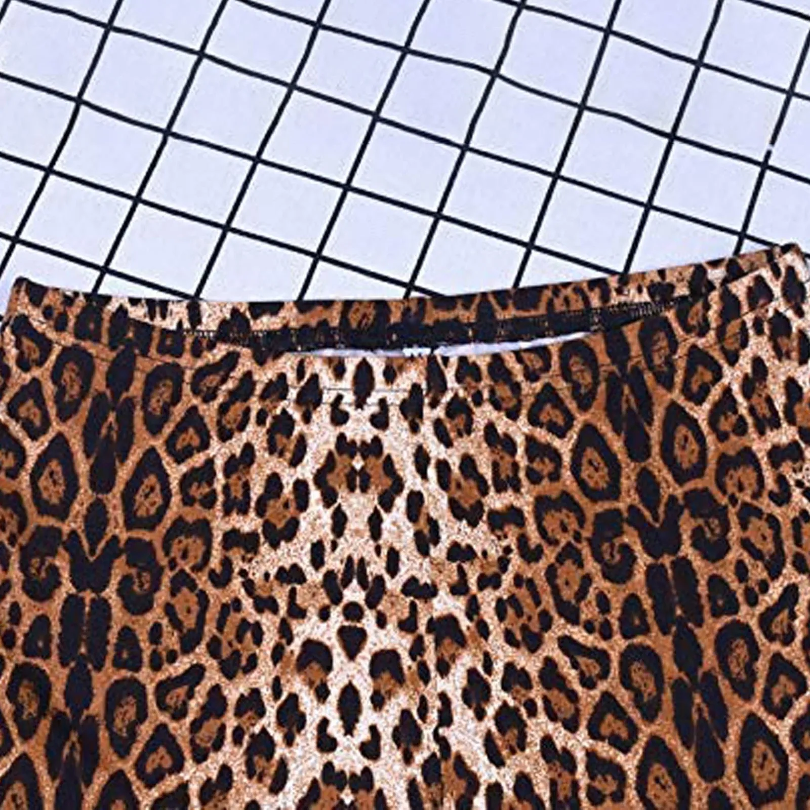 Funki Buys | Pants | Women's Leopard Print Stretch Flared Pants