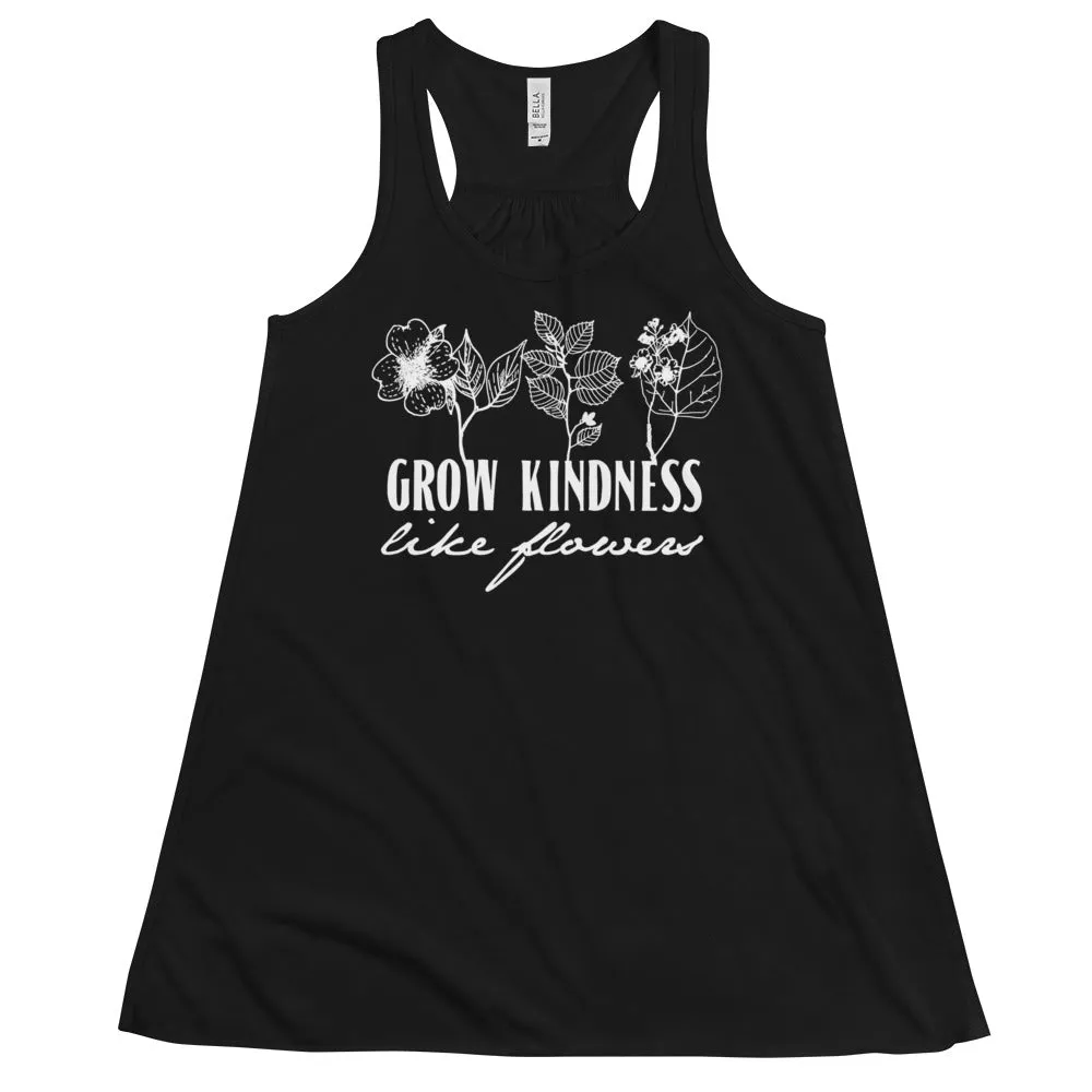 Grow Kindness Like Flowers // Women's Flowy Racerback Tank