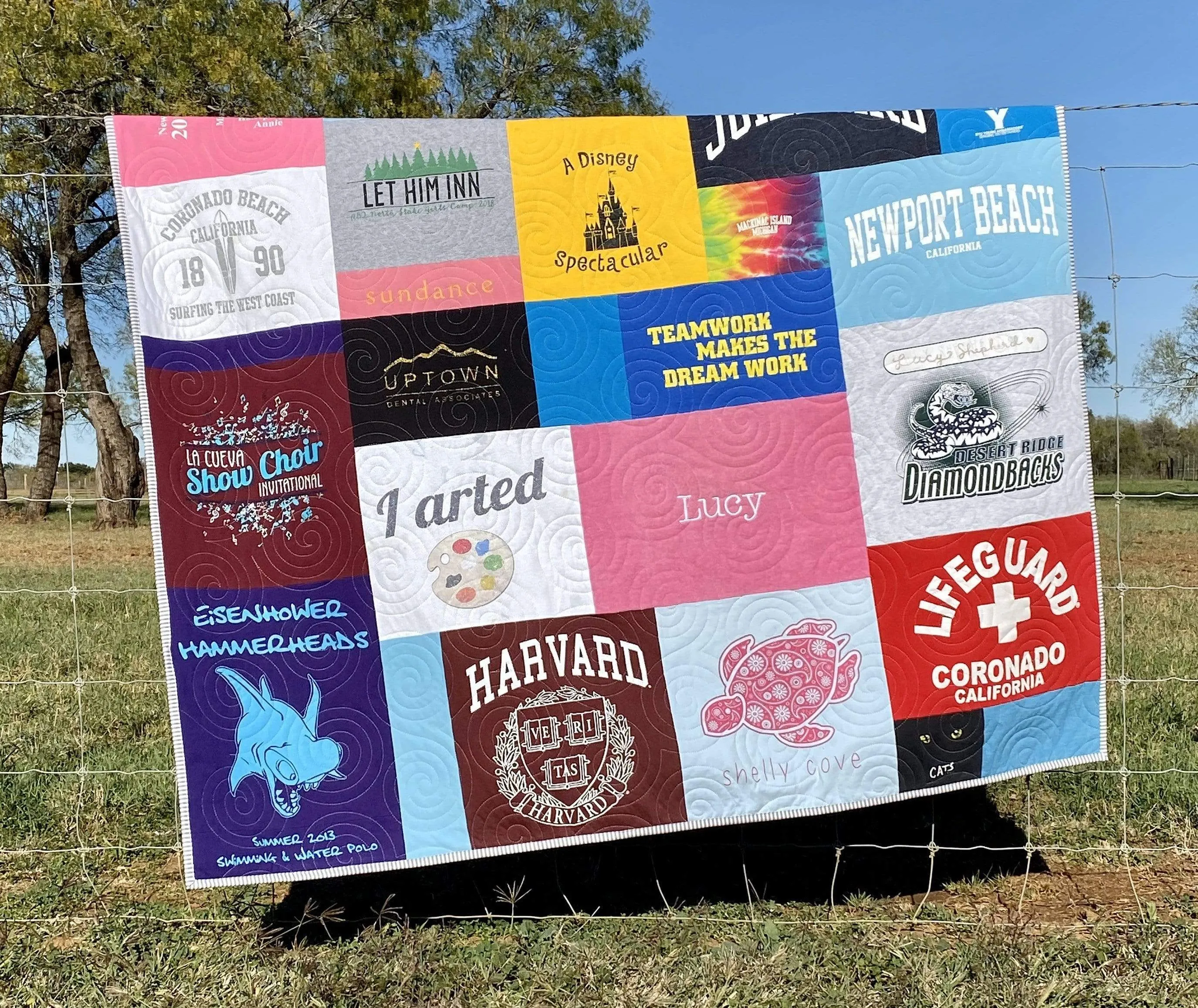 Handmade T-Shirt Quilt Deposit Custom Memory Quilt Personalized Clothing Quilt TShirt Blanket Graduation Gift High School University College