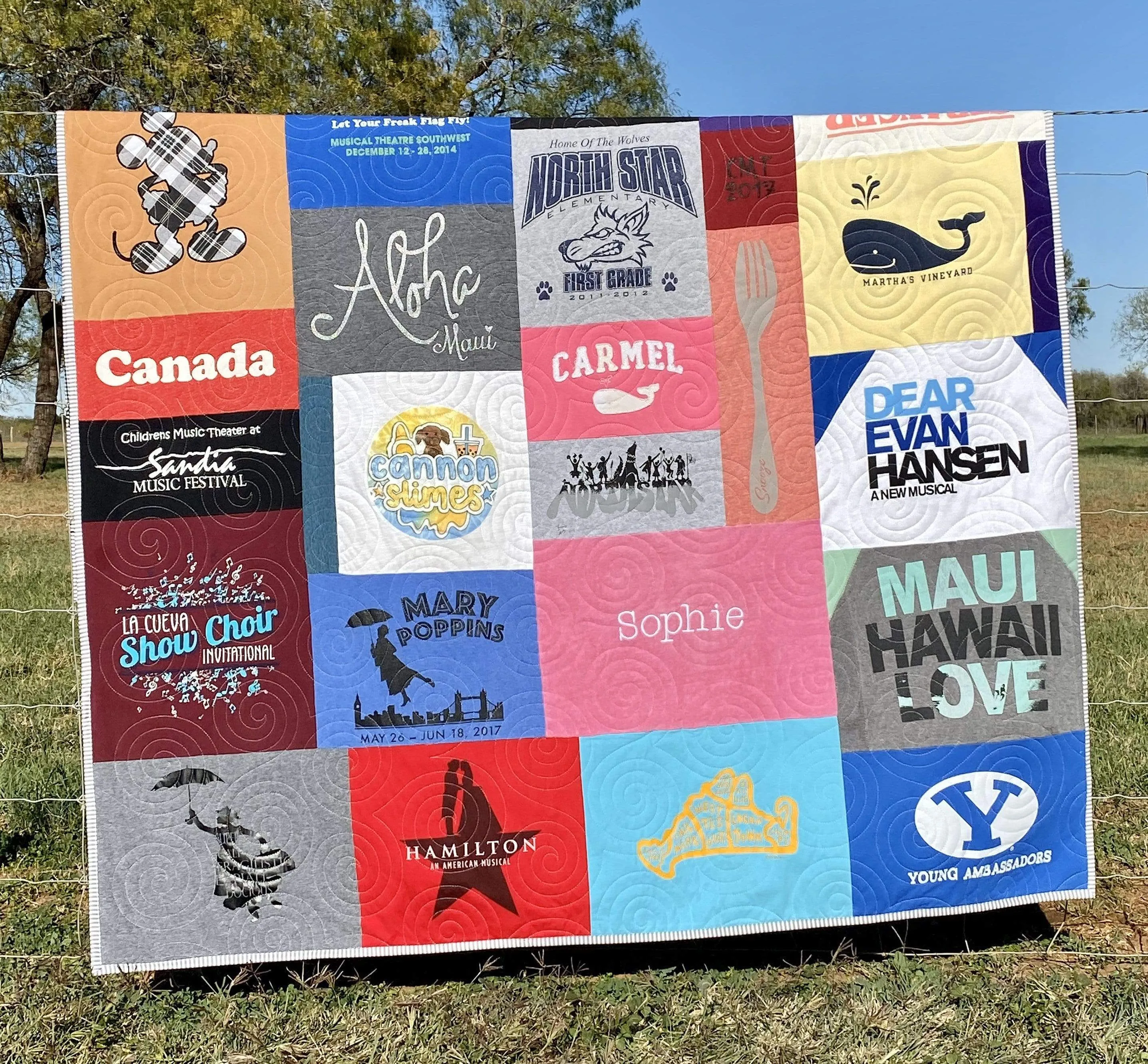 Handmade T-Shirt Quilt Deposit Custom Memory Quilt Personalized Clothing Quilt TShirt Blanket Graduation Gift High School University College