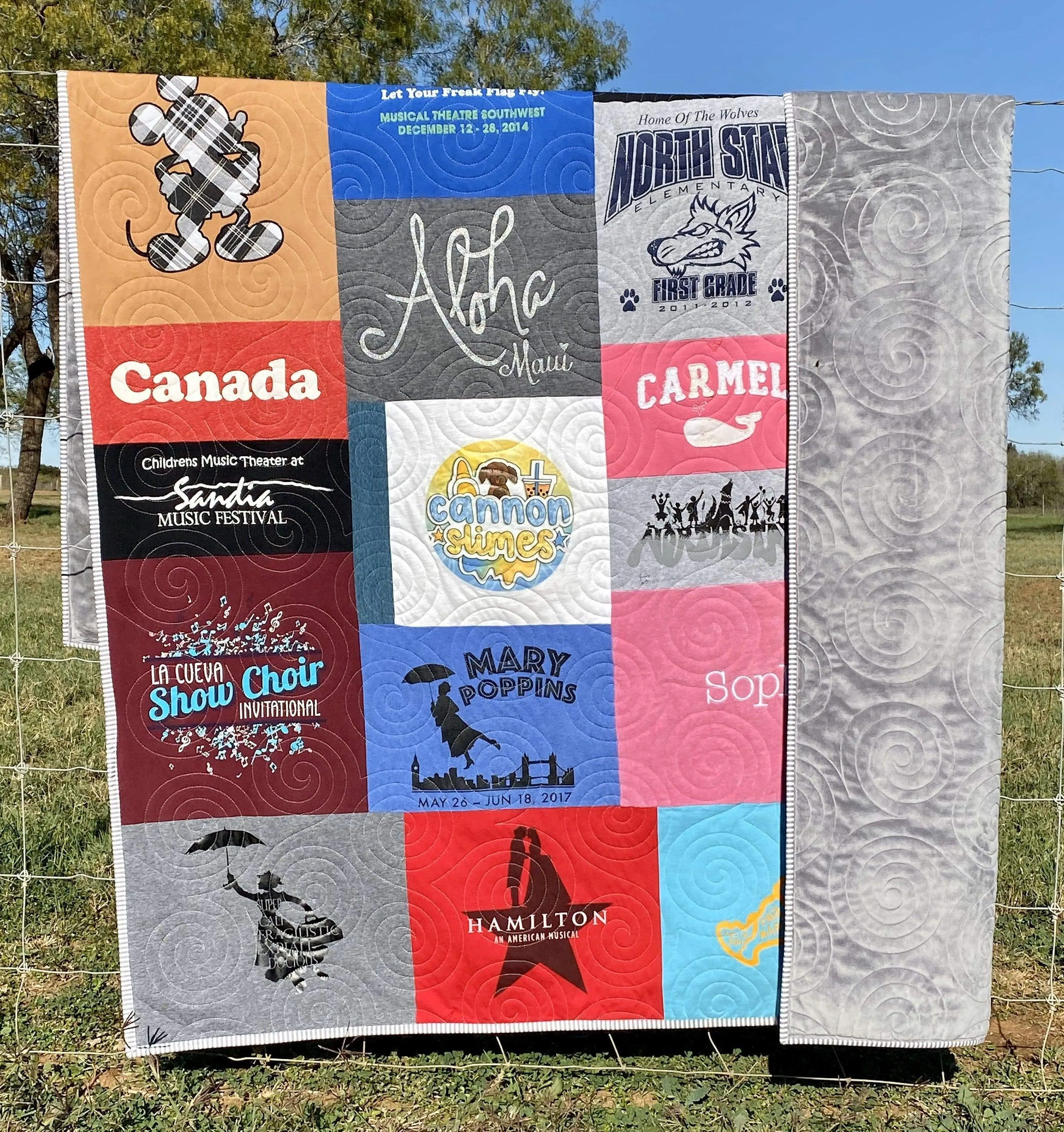 Handmade T-Shirt Quilt Deposit Custom Memory Quilt Personalized Clothing Quilt TShirt Blanket Graduation Gift High School University College