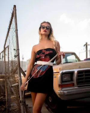Hot Night Out Rolling Stones Mini Dress