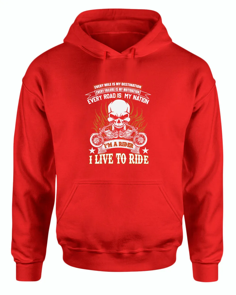 I live to ride, i'm a rider motorcycle hoodie