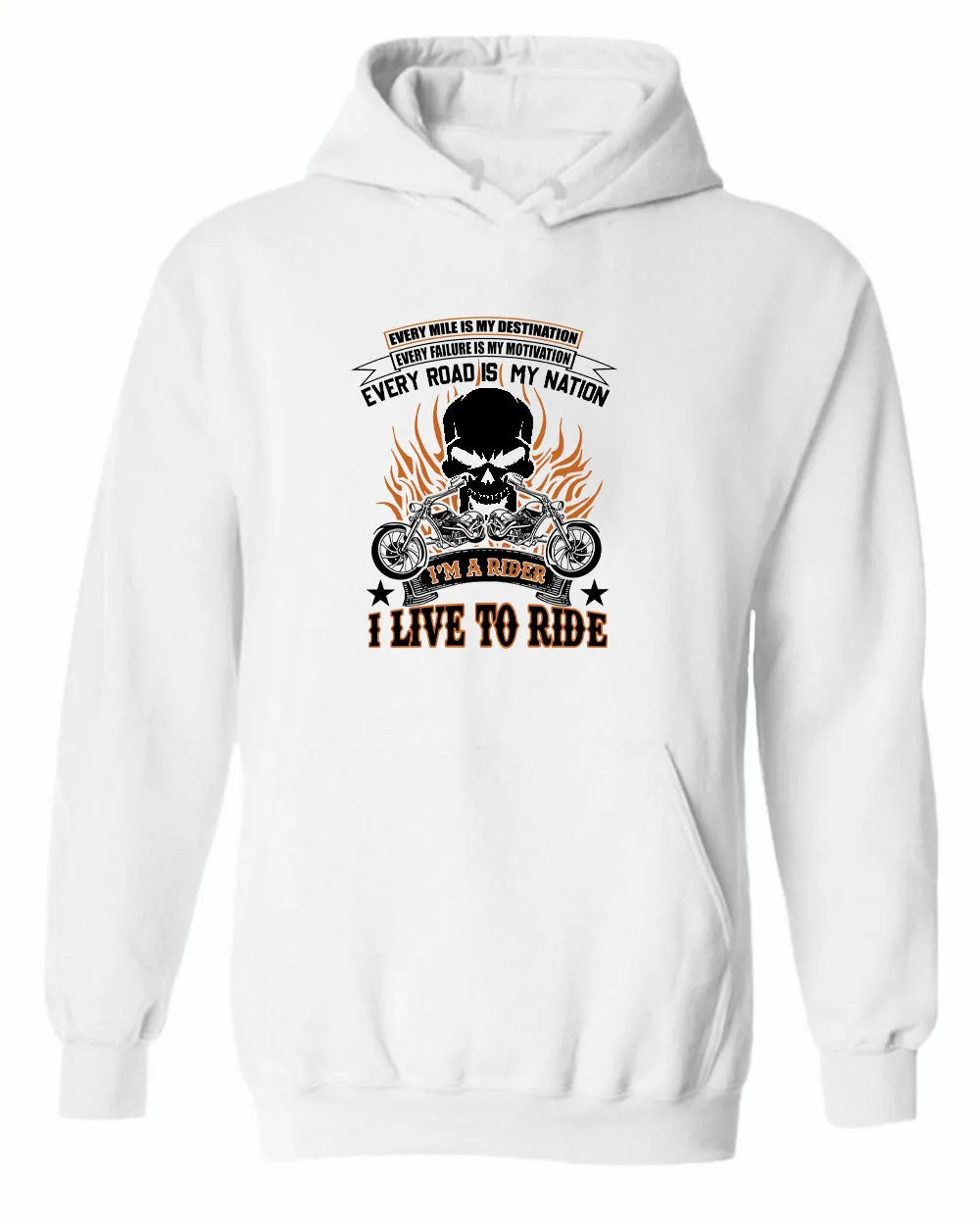 I live to ride, i'm a rider motorcycle hoodie