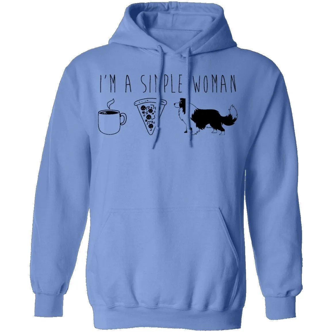 I'm A Simple Woman Coffe Pizza Dogs T-Shirt