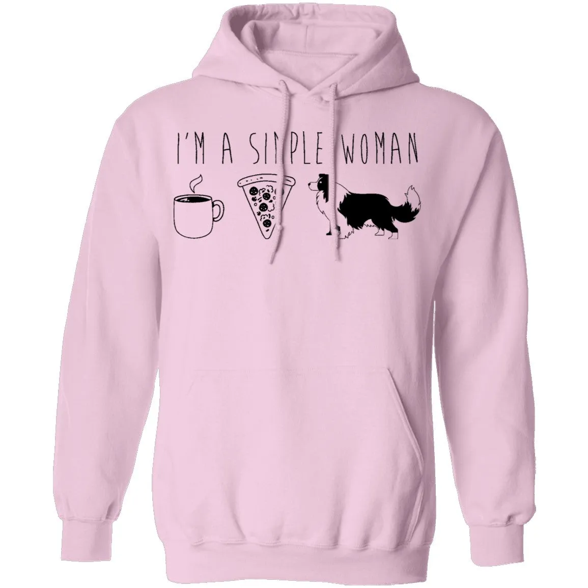 I'm A Simple Woman Coffe Pizza Dogs T-Shirt