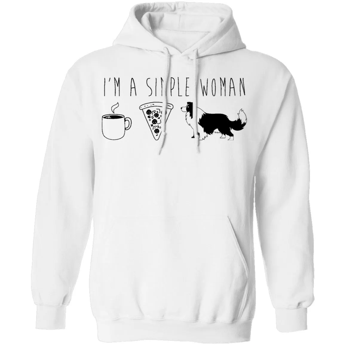 I'm A Simple Woman Coffe Pizza Dogs T-Shirt