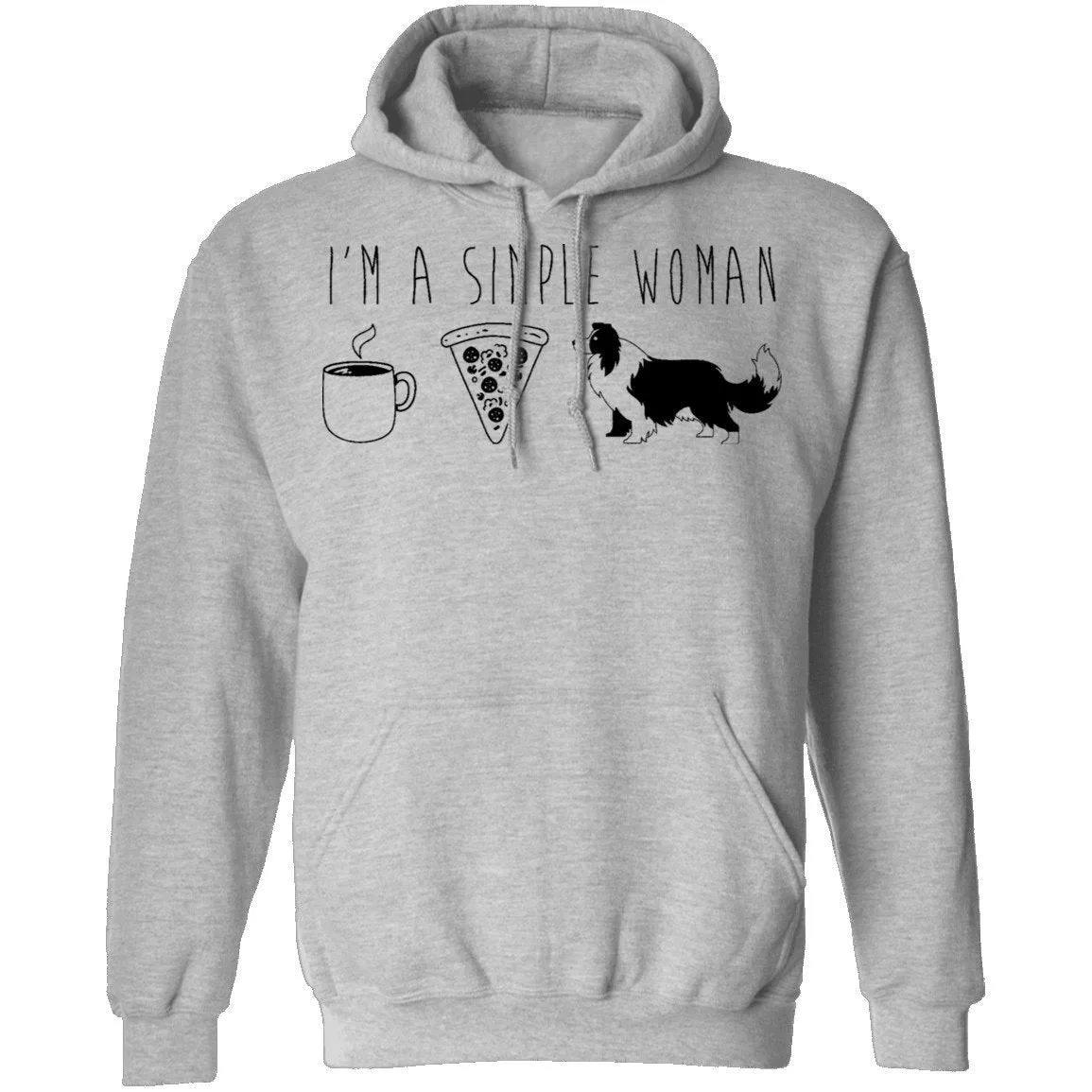 I'm A Simple Woman Coffe Pizza Dogs T-Shirt